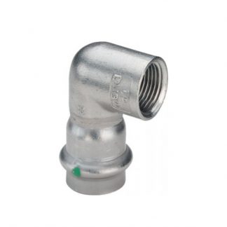 Kolano 90st. ze stali nierdzewnej 22 mm x 1/2" wzór 2314.2.  Sanpress Inox Viega 437015