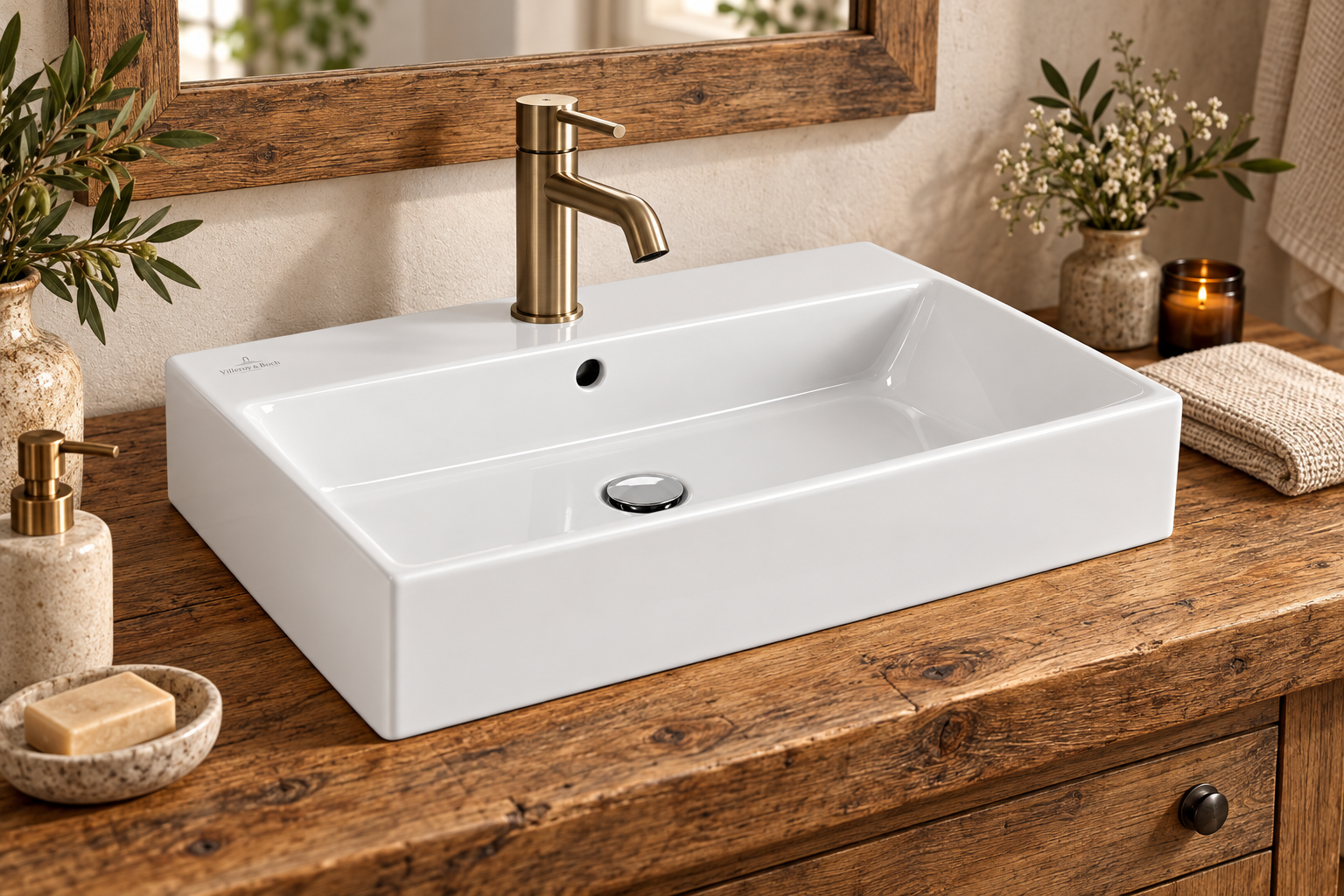 Villeroy & Boch, Memento Umywalka stawiana na blat 60x42cm 513560R1 - obrazek 3