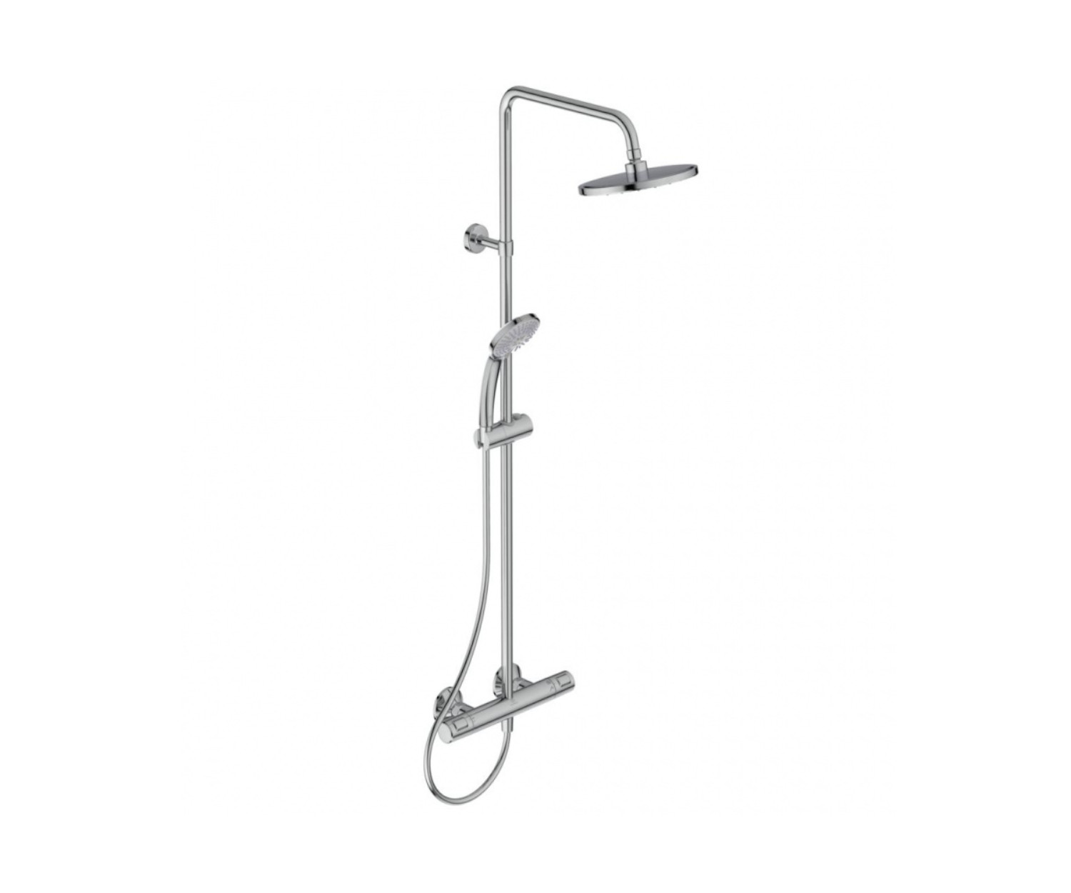 Ideal Standard, Ceratherm T25. Zestaw prysznicowo-natynkowy chrom A7208AA