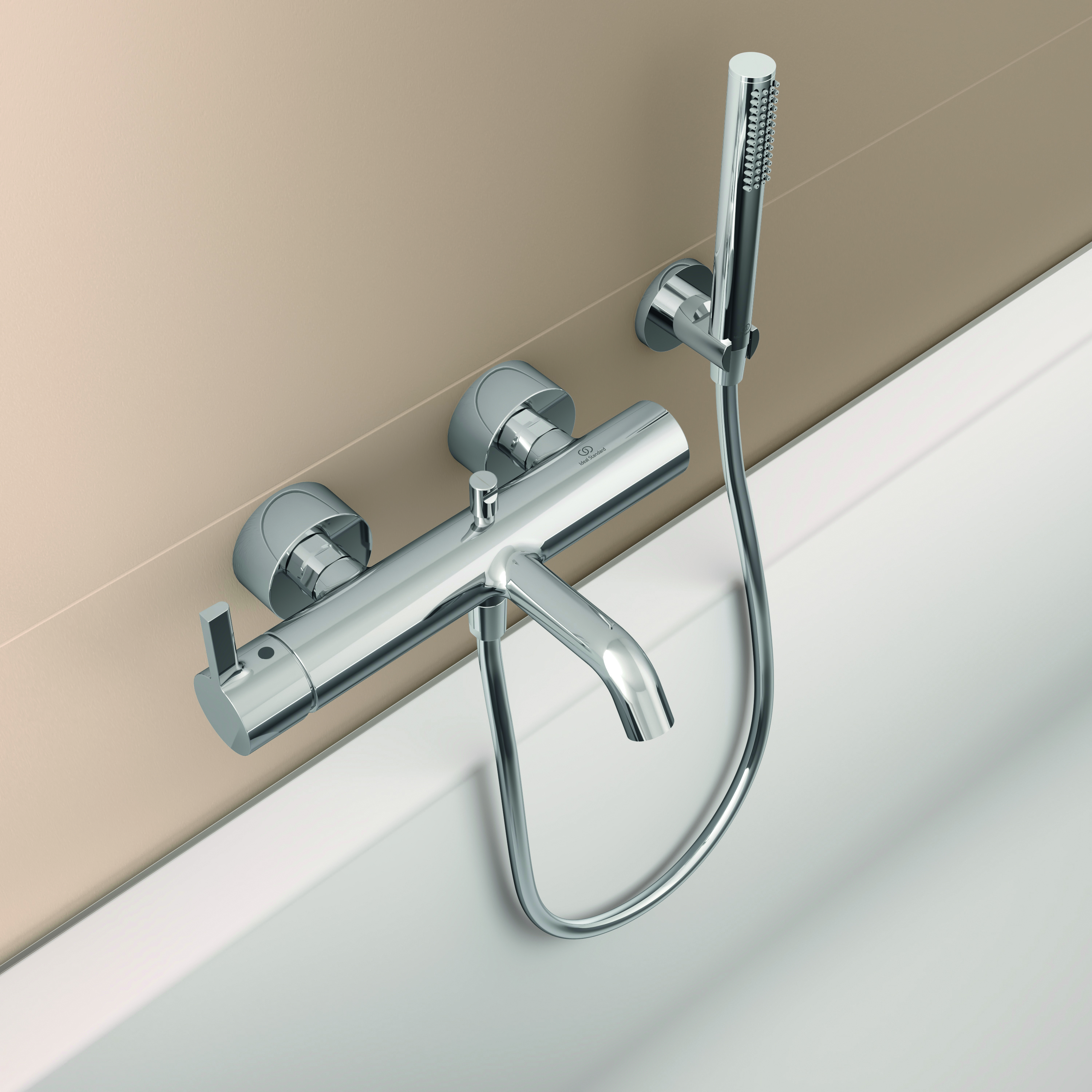 Ideal Standard Joy Bateria wannowo-natryskowa ścienna z zestawem chrom BC787AA - obrazek 2