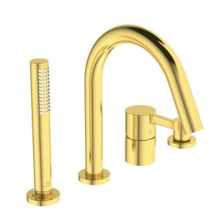 Ideal Standard Joy Bateria wannowa 4 otworowa złota BC789A2