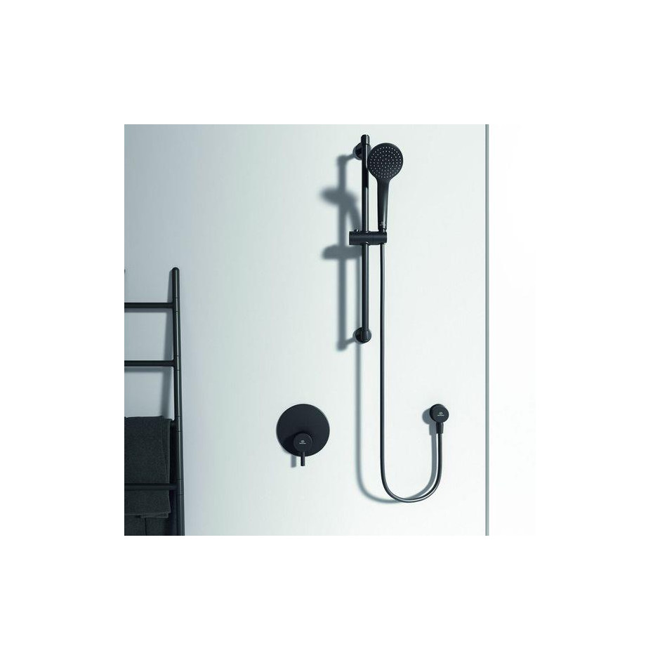 Ideal Standard Ceraline Bateria natryskowa podtynkowa czarny mat A6940XG - obrazek 2