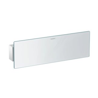 Hansgrohe Fixfit Porter przyłącze kątowe z uchwytem prysznicowym i półką biały połysk 26456400