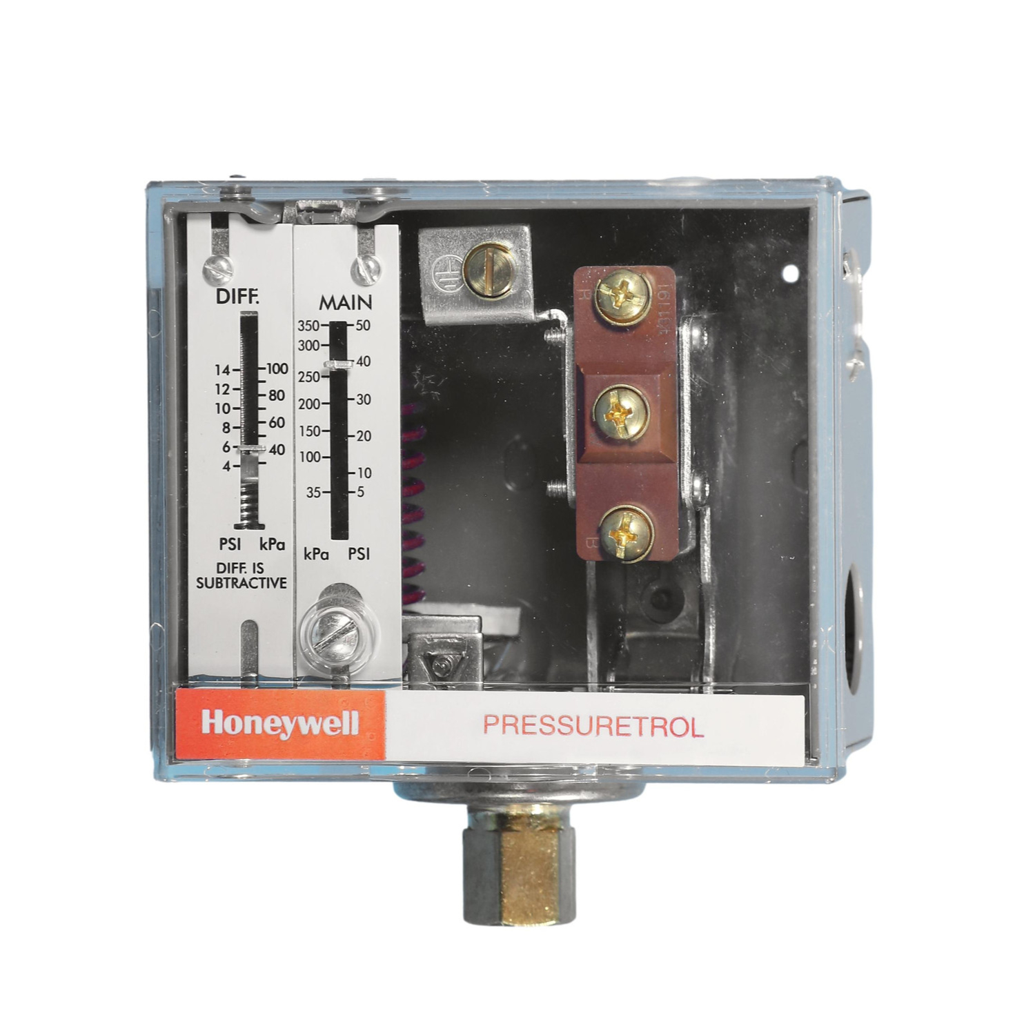 L404F-1078 Pretostat przełącznik ciśnieniowy 0-3,5bar 1/4