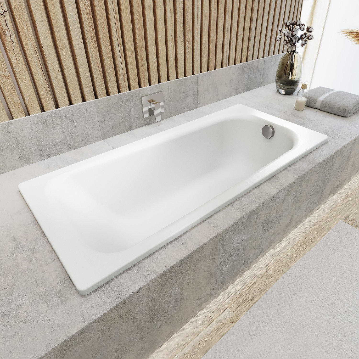 Kaldewei SANIFORM PLUS wanna prostokątna do zabudowy 160x70 cm 111730000001 - obrazek 2