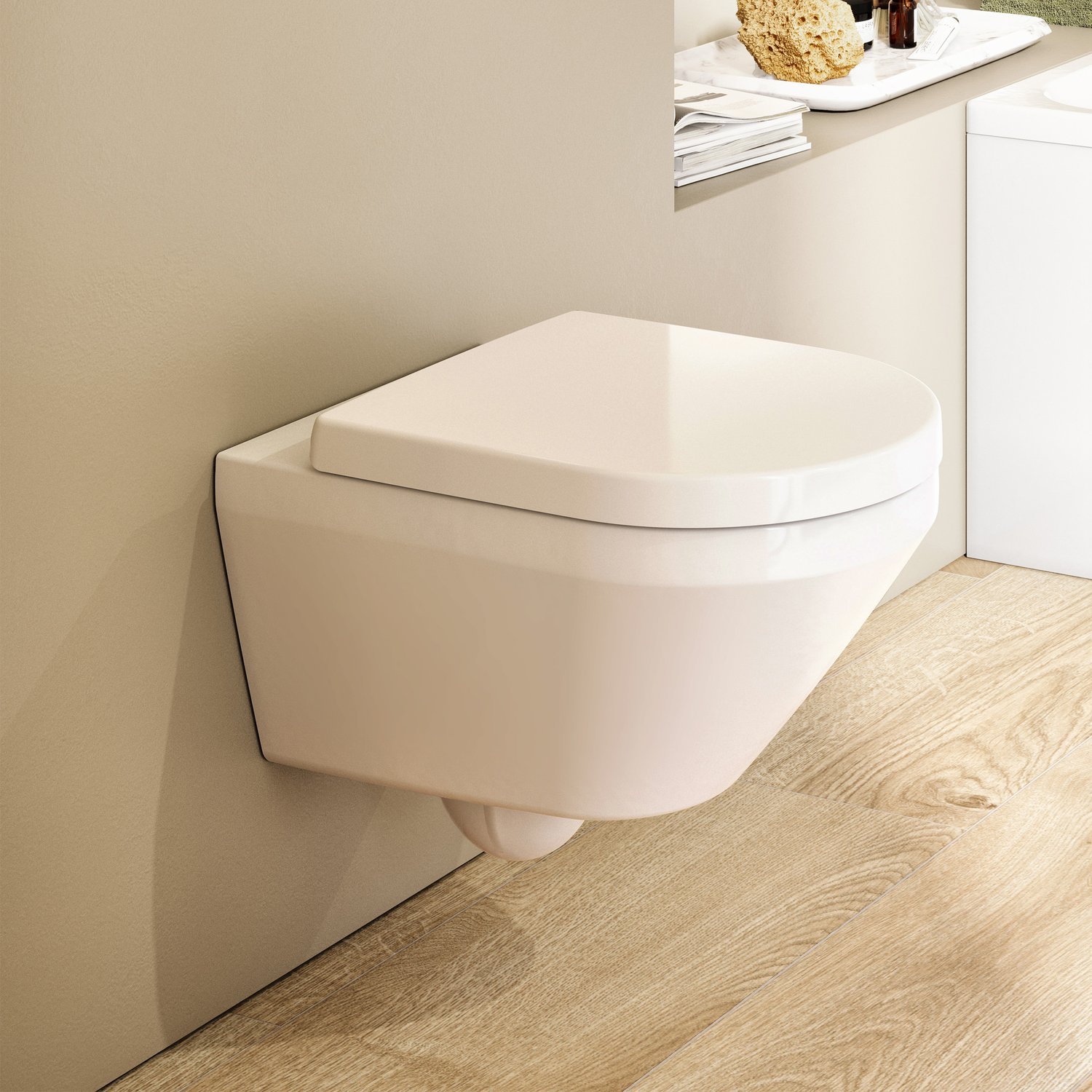 Villeroy & Boch Architectura Miska WC wisząca z deską WC biała VB-4694CL01 - obrazek 5
