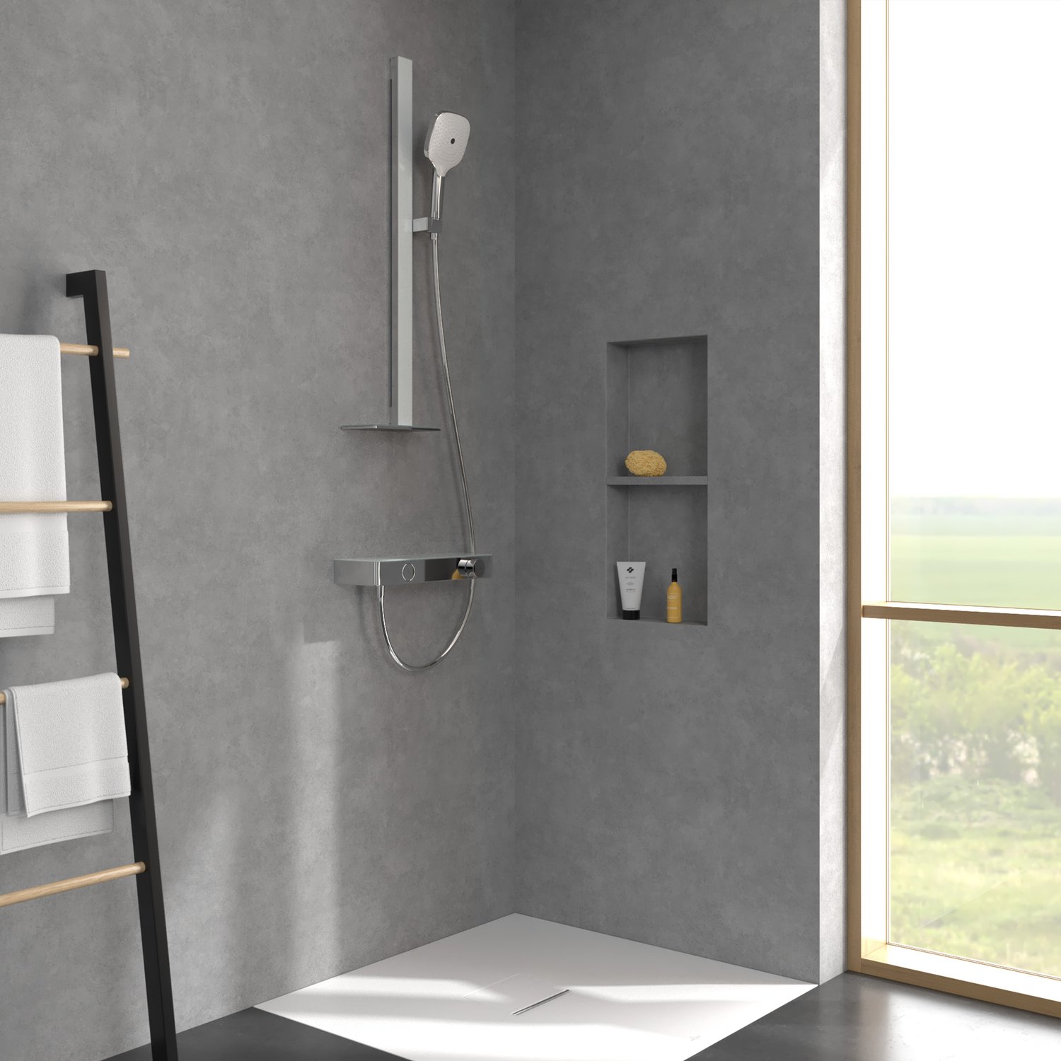 Villeroy & Boch Infinity Zestaw prysznicowy 3 rodzaje strumienia TVS11000200061 - obrazek 4