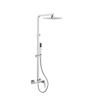 Besco Aspira Zestaw prysznicowy chromowany ścienny BP-AN-CH