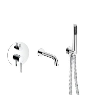 Besco Veo Bateria wannowa podtynkowa chrom BW-VSP-CH