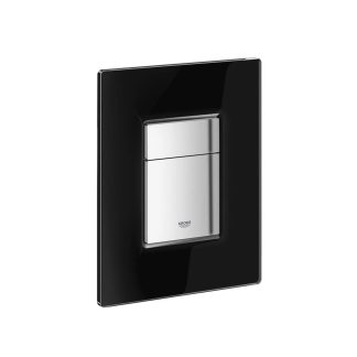 Grohe, Skate. Przycisk spłukuący do wc 3/6 l, czarna szklana płytka 38845KS0