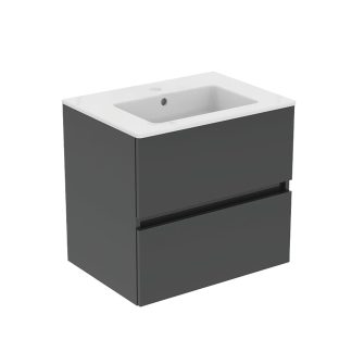 Ideal Standard Umywalka E066801 i szafka szara R0259TI 60 cm zestaw