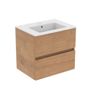 Ideal Standard Umywalka E066801 i szafka dąb R0259Y8 60 cm zestaw