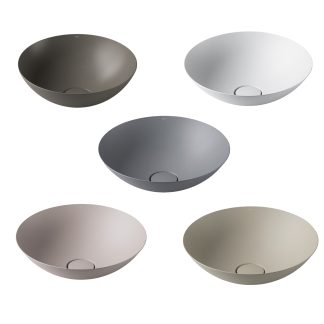 Alape Terra Umywalka nablatowa stal emaliowana 45 cm różne kolory