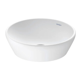 Duravit D-Neo Umywalka nablatowa okrągła 40 cm bez przelewu biały mat 2371403270