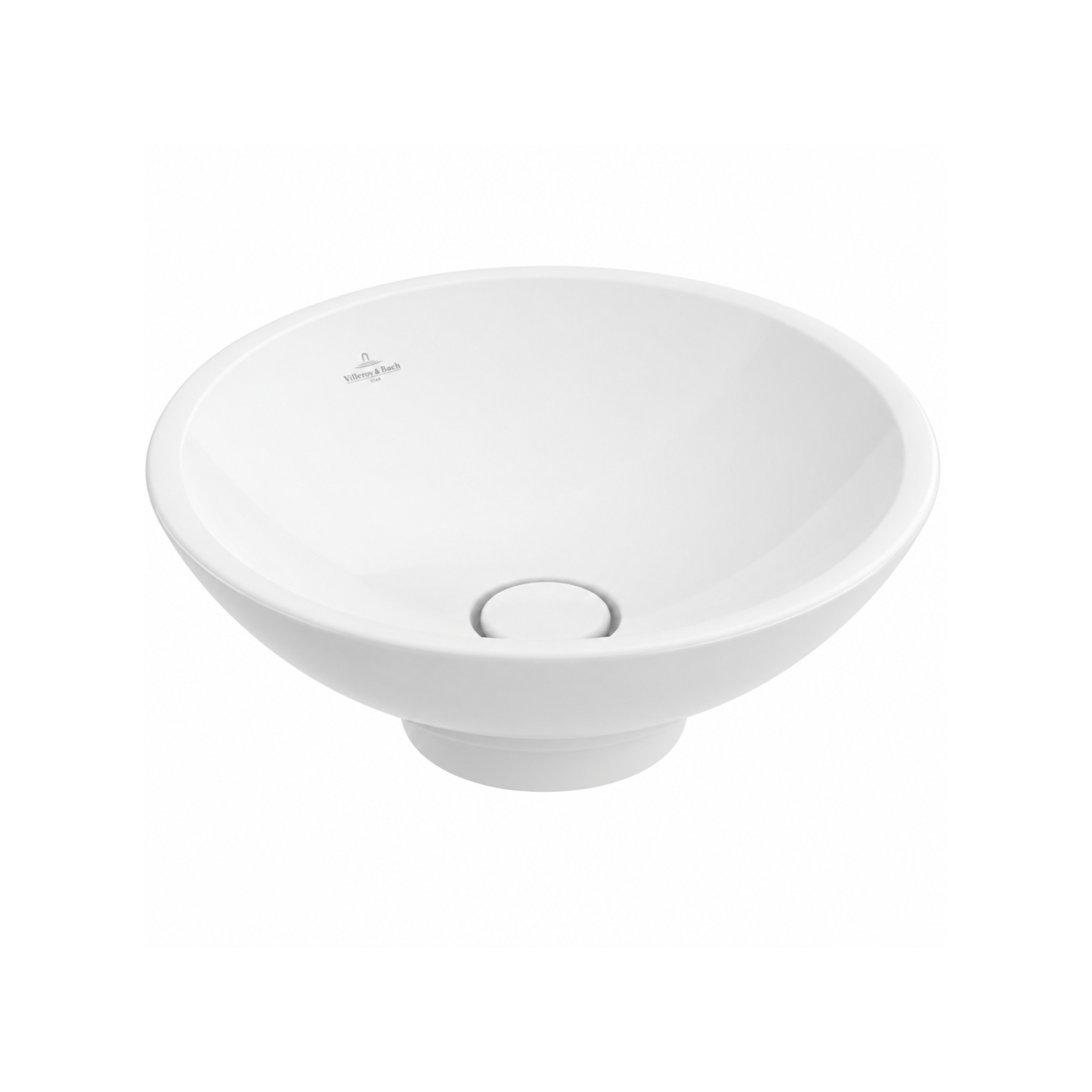 Villeroy & Boch Loop & Friends umywalka okrągła z przelewem 430 mm 514400R1