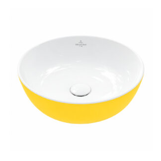 Villeroy & Boch Artis Umywalka nablatowa okrągła żółta mustard 430 mm 417943BCT4