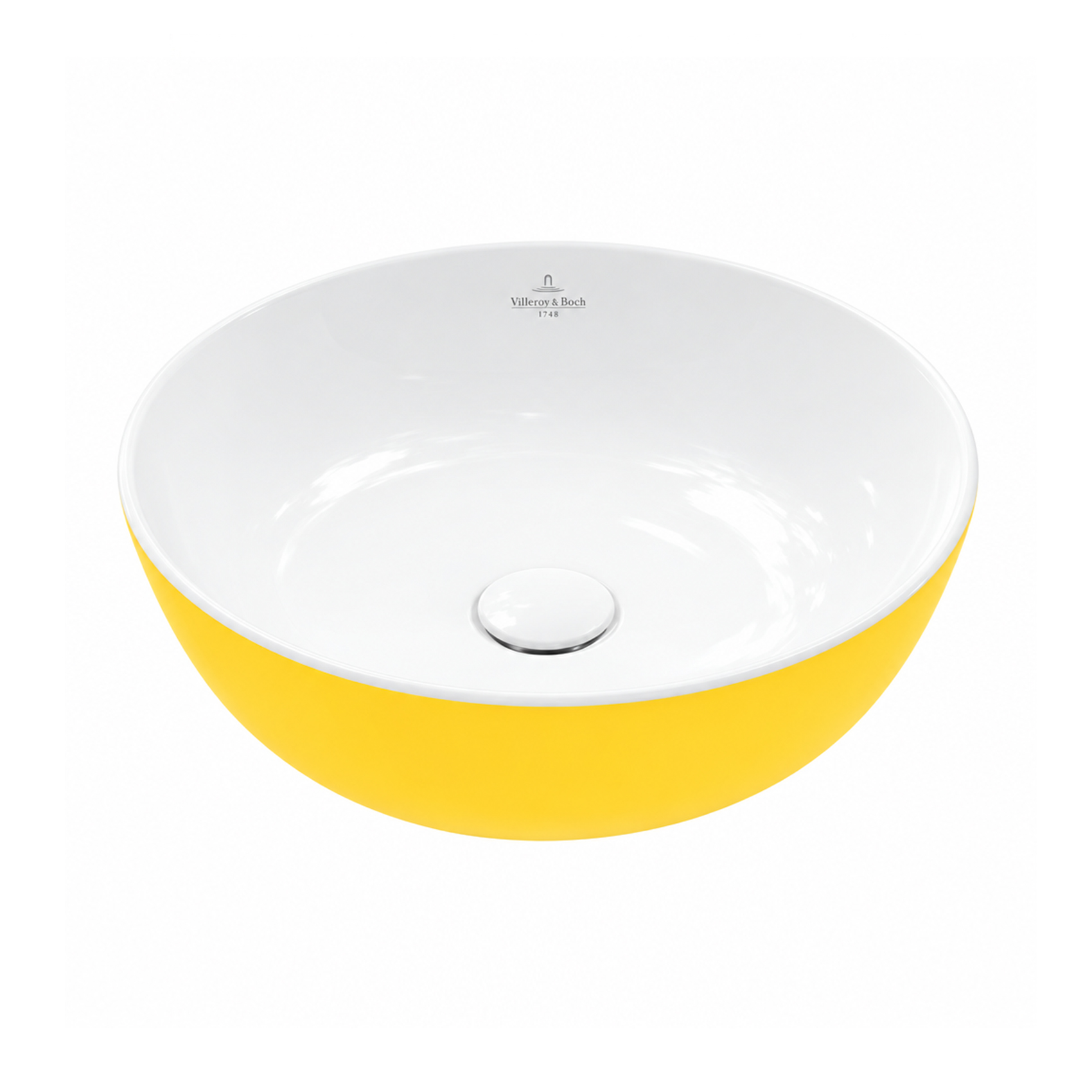 Villeroy & Boch Artis Umywalka nablatowa okrągła żółta mustard 430 mm 417943BCT4