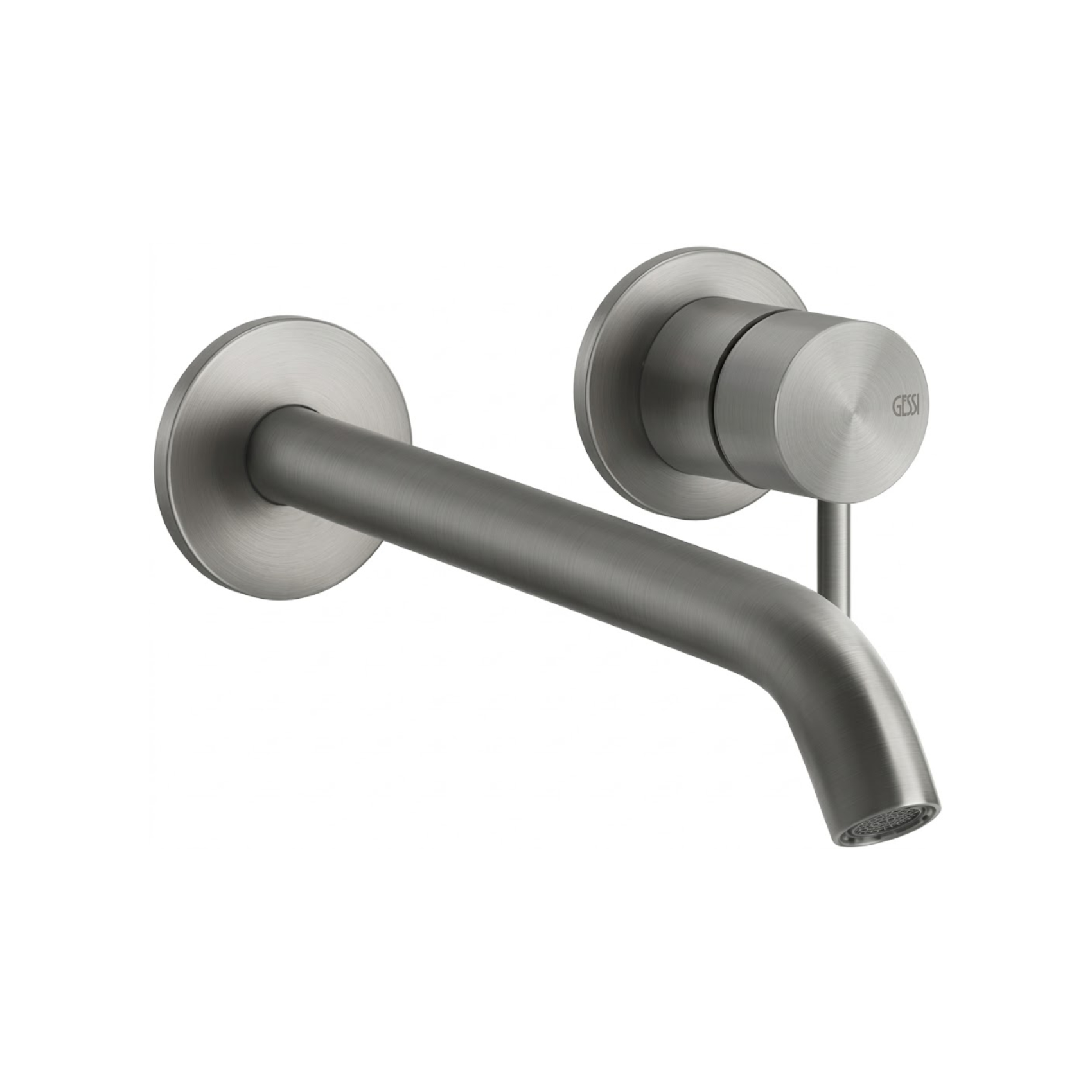 Gessi 316 Flessa 54086239 Bateria umywalkowa podtynkowa ścienna Steel Brushed długa wylewka