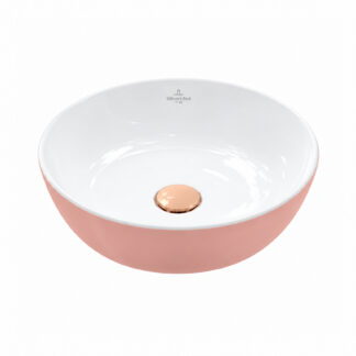 Villeroy & Boch Artis Umywalka nablatowa okrągła pudrowy różowy 430 mm 417943BCT0
